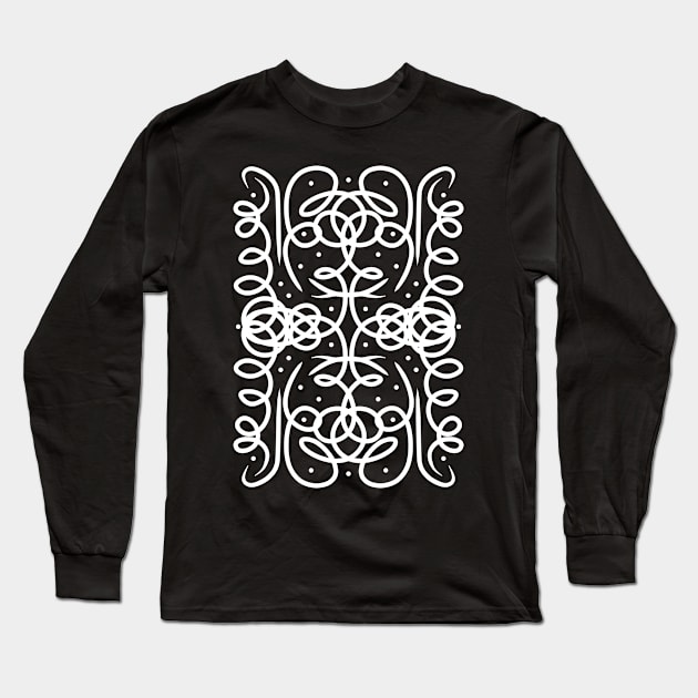 Lines Art 5 Long Sleeve T-Shirt by Megadorim